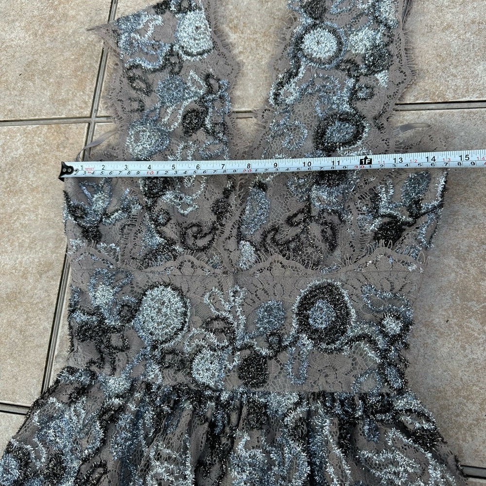 Burberry Prorsum Metallic Lace Dress - Picture 14 of 16